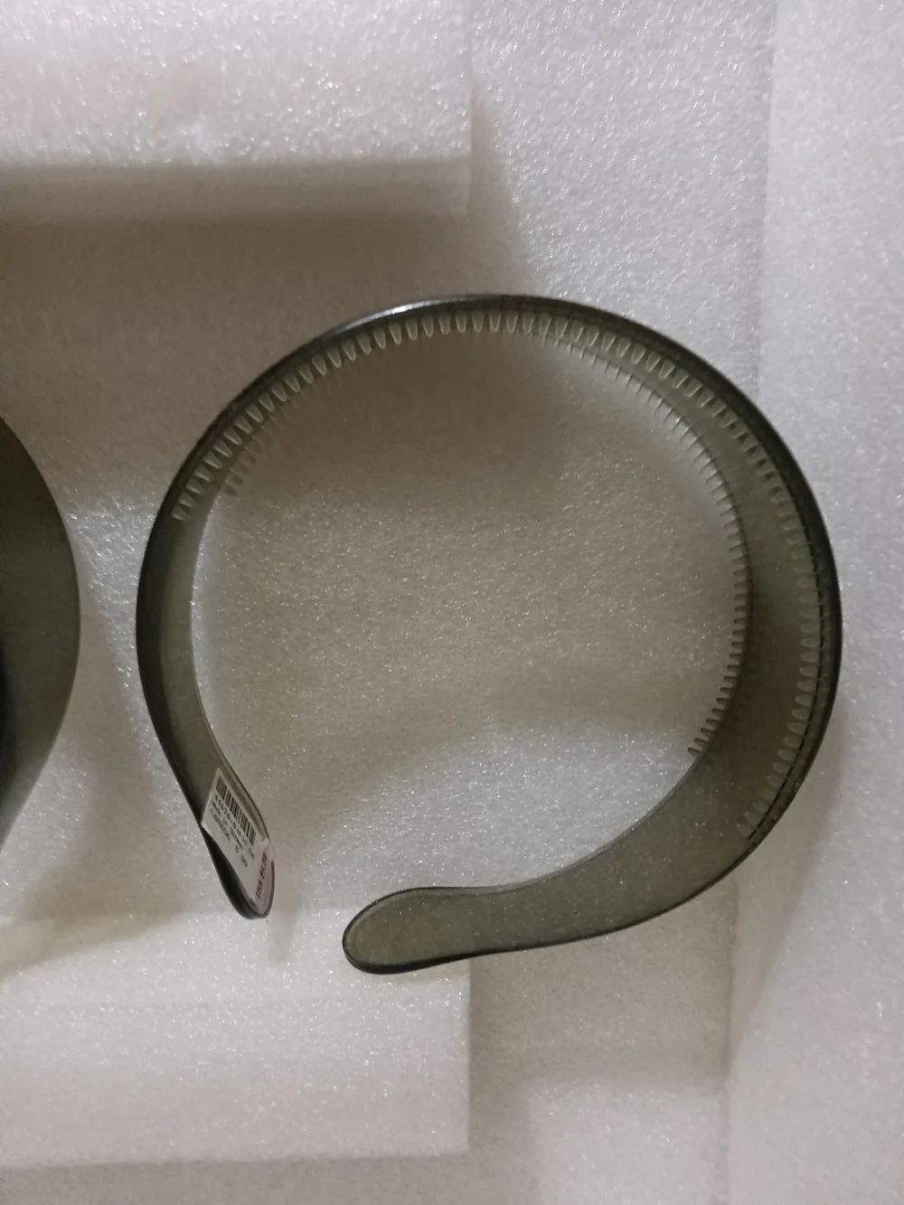 Clear Smoky Plastic Headbands - Pair